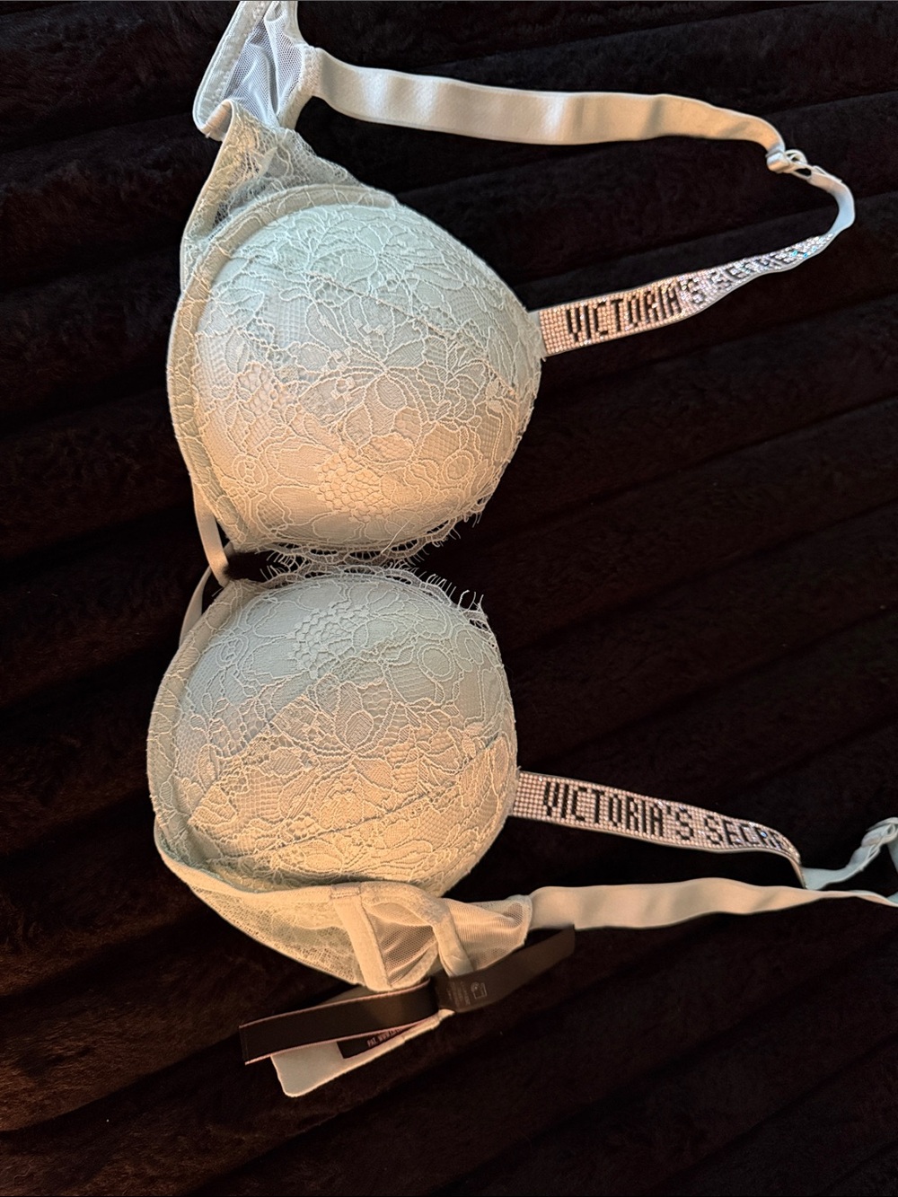 Victoria's Secret Lace Push-Up Bra in Pale Blue